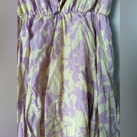 Kariella Cute Floral Preppy Spring Collared Button Up 100% Cotton Dress - Picture 3 of 12